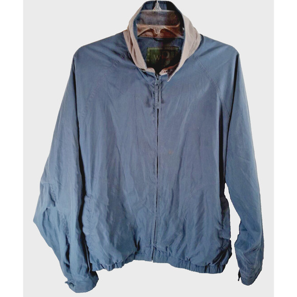 WP Weatherproof Jacket Size Large Gray Poly Blend No Hood See Condition Below - Picture 1 of 6